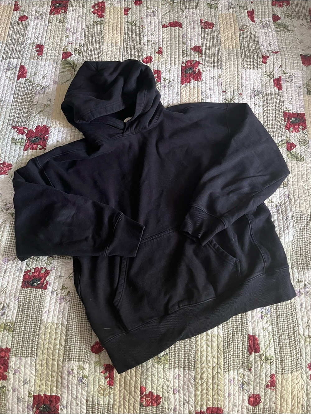 RD Style Black Pullover Hoodie Sweatshirt